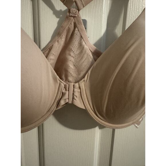 Natori New Lush Front Closure Contour Underwire Lace Back Bra Rose White 38D - Picture 2 of 7